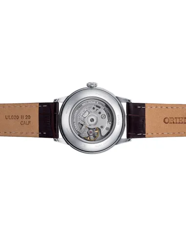 Orient Bambino  RA-AC0M04Y 38mm  automatic men’s watch leather band