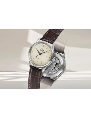 Orient Bambino  RA-AC0M04Y 38mm  automatic men’s watch leather band