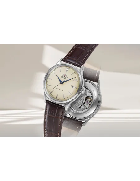 Orient Bambino  RA-AC0M04Y 38mm  automatic men’s watch leather band