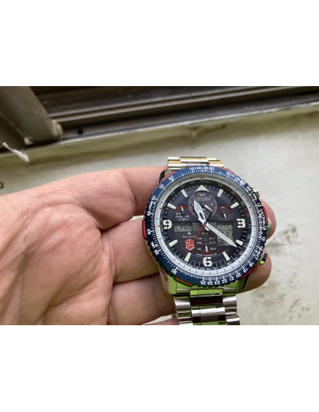 Reloj hombre Radiocontrol Citizen Promaster Skyhawk SnowBirds A-T Eco-Drive JY8071-51L  46mm Alarma