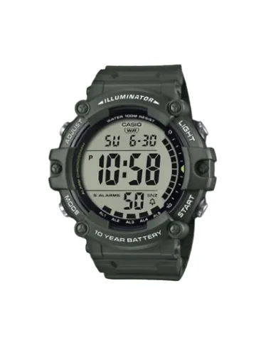 Reloj deportivo hombre Casio AE-1500WHX-3A 100m WR 10 años batería Hora Mundial cronómetro alarma
