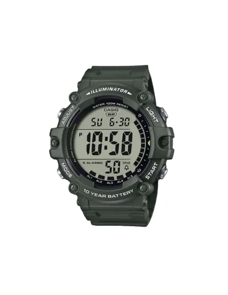 Reloj deportivo hombre Casio AE-1500WHX-3A 100m WR 10 años batería Hora Mundial cronómetro alarma