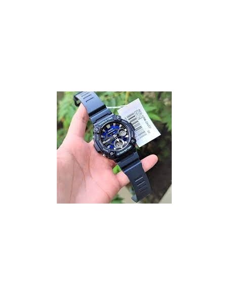 reloj deportivo hombre Casio AEQ-120W-2A 100m WR 10 años batería Hora Mundial