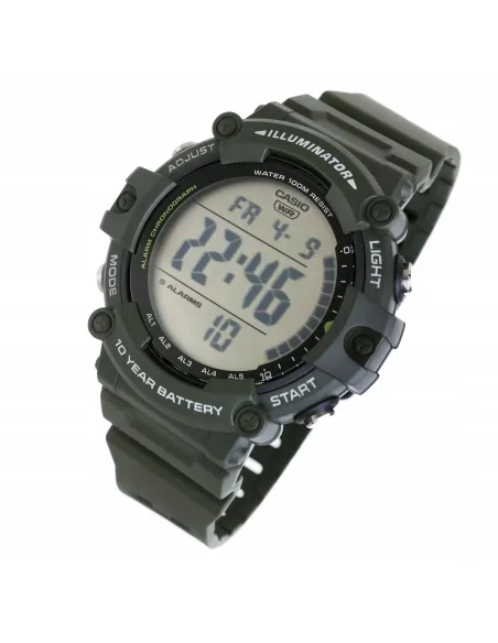 Reloj deportivo hombre Casio AE-1500WHX-3A 100m WR 10 años batería Hora Mundial cronómetro alarma