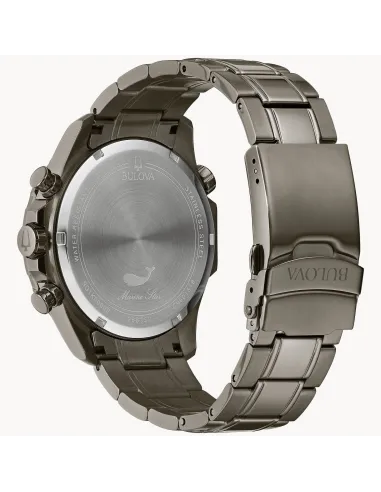 reloj cronógrafo hombre Bulova Marine Star 98B350 43mm 100m WR correa de acero
