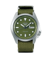 reloj automático hombre Seiko 5 Sports Green military SRPE65K1 40mm 100m WR correa de tela