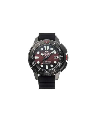 Reloj automático hombre Orient M-Force  RA-AC0L09R Edición Limitada 45mm cristal de zafiro 200m WR correa de silicona