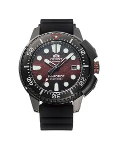 Reloj automático hombre Orient M-Force  RA-AC0L09R Edición Limitada 45mm cristal de zafiro 200m WR correa de silicona
