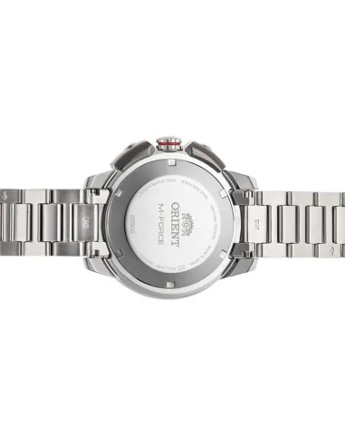 reloj automático hombre Orient M-FORCE RA-AC0L08Y 45mm cristal de zafiro 200m WR correa de acero