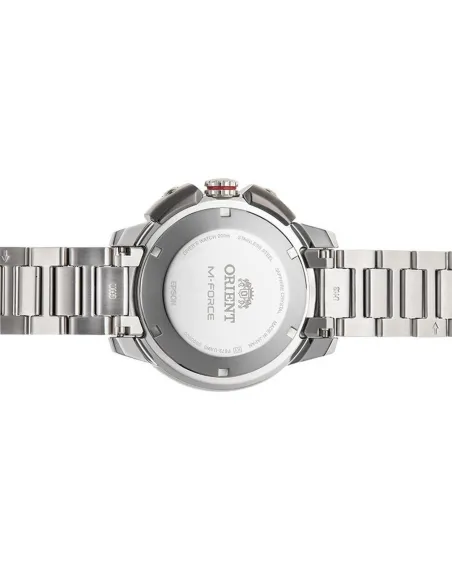 reloj automático hombre Orient M-FORCE RA-AC0L08Y 45mm cristal de zafiro 200m WR correa de acero