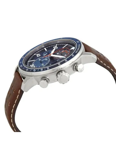 Reloj hombre Citizen Ecodrive Brycen CA0648-09L 44mm dial azul correa de cuero Taquímetro 100m