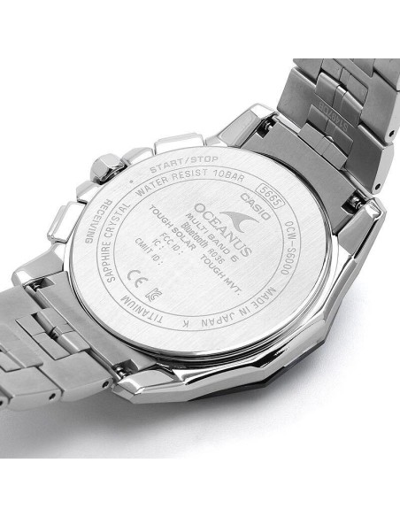 reloj solar bluetooth radiocontrol  CASIO OCEANUS OCW-S6000-1AJF JDM Manta Bluetooth Radio Solar Titanium