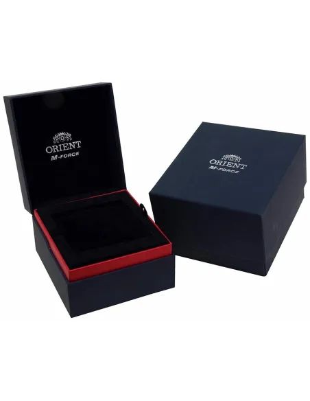 reloj automático hombre Orient M-FORCE RA-AC0L08Y 45mm cristal de zafiro 200m WR correa de acero