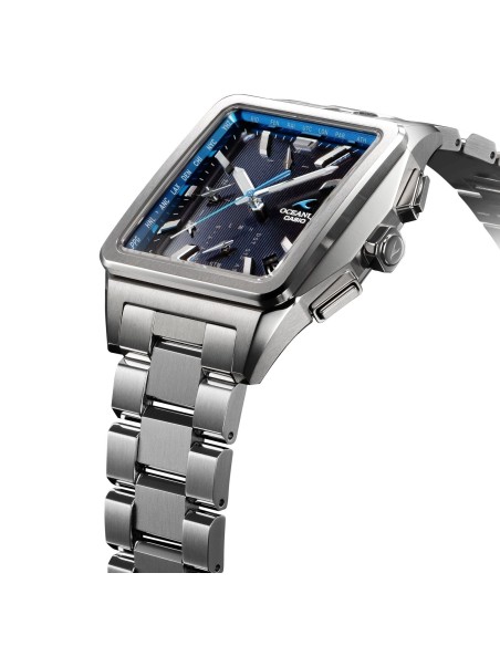 Reloj hombre radiocontrol Titanio Bluetooth solar Casio Oceanus OCW-T5000-1AJF JDM cristal de zafiro 100m WR