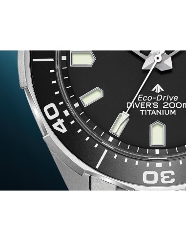 Reloj de buceo hombre Citizen Promaster Super Titanium BN0200-56E dial negro 44mm