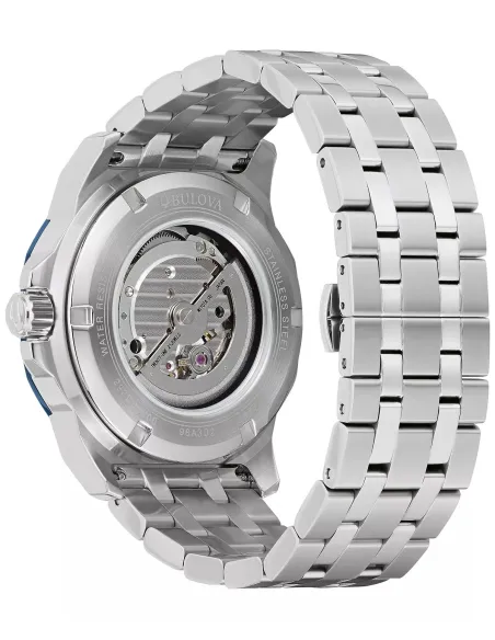 reloj automático buceo  hombre Bulova Marine Star 98A302 45mm 200m WR correa de acero