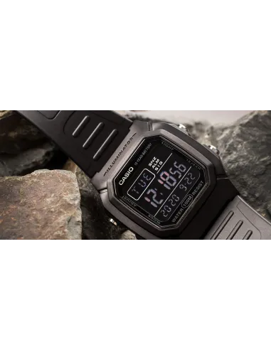 Reloj digital hombre Casio W800H-1B 10 años batería correa goma luz led