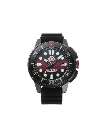 Reloj automático hombre Orient M-Force  RA-AC0L09R Edición Limitada 45mm cristal de zafiro 200m WR correa de silicona