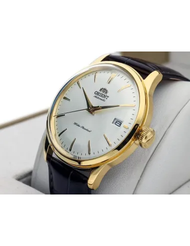 reloj automático hombre Orient Bambino RA-AC0M01S 38mm correa de cuero