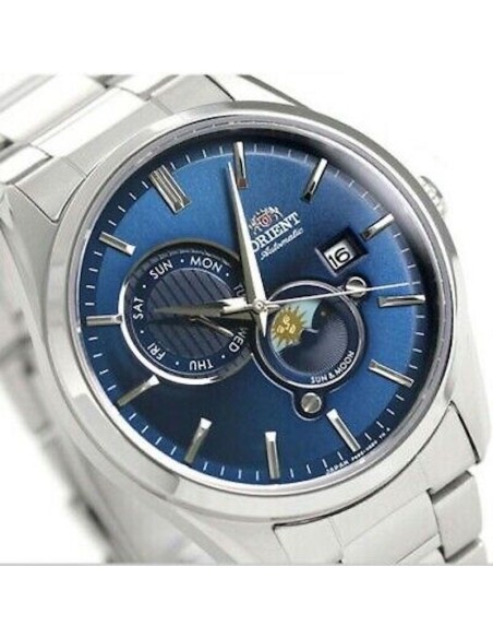 Reloj automático hombre Orient Contemporary RN-AK0303L JDM Sun & Moon 41.5mm cristal de zafiro