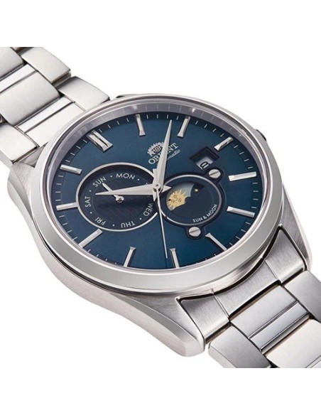 Reloj automático hombre Orient Contemporary RN-AK0303L JDM Sun & Moon 41.5mm cristal de zafiro