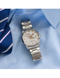 Reloj automático hombre Orient Contemporary RN-AK0301S JDM Sun & Moon 41.5mm cristal de zafiro 2