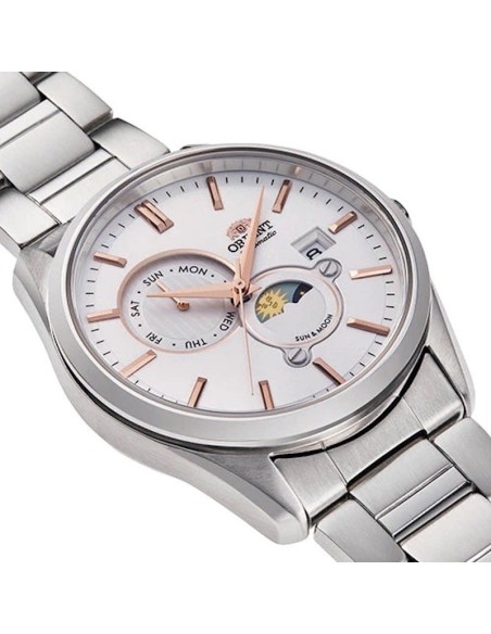 Reloj automático hombre Orient Contemporary RN-AK0301S JDM Sun & Moon 41.5mm cristal de zafiro