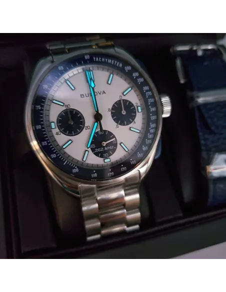 reloj cronógrafo hombre Bulova Apollo Lunar Pilot 98K112 43.5mm 50m WR Edición Especial