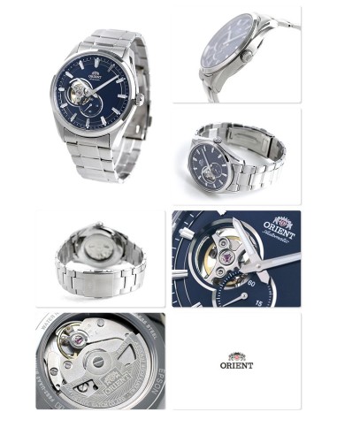 Reloj automático hombre Orient RN-AR0002L JDM Semi-Skeleton 40.8mm cristal de zafiro