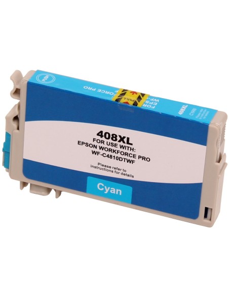 tinta Compatible Epson 408XL 408L XL Cyan Cartucho de Tinta C13T09J24010 para Epson Workforce Pro WF-C4810DTWF