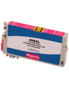 Tinta Compatible Epson 408xl 408L XL Magenta Cartucho de Tinta C13T09J34010 para Epson Workforce Pro WF-C4810DTWF