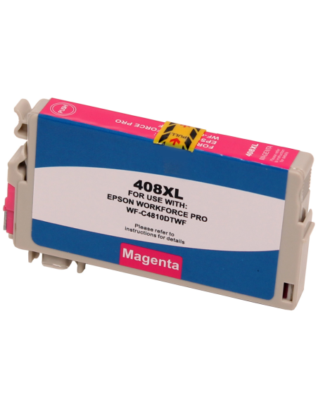 Tinta Compatible Epson 408xl 408L XL Magenta Cartucho de Tinta C13T09J34010 para Epson Workforce Pro WF-C4810DTWF