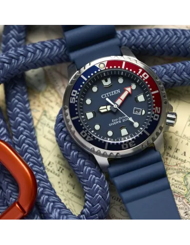 Reloj de buceo hombre Citizen Ecodrive Promaster BN0168-06L 44mm 200m WR