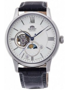 reloj automático hombre Orient Sun Moon RA-AS0011S Open Heart  42mm cristal de zafiro 50m WR