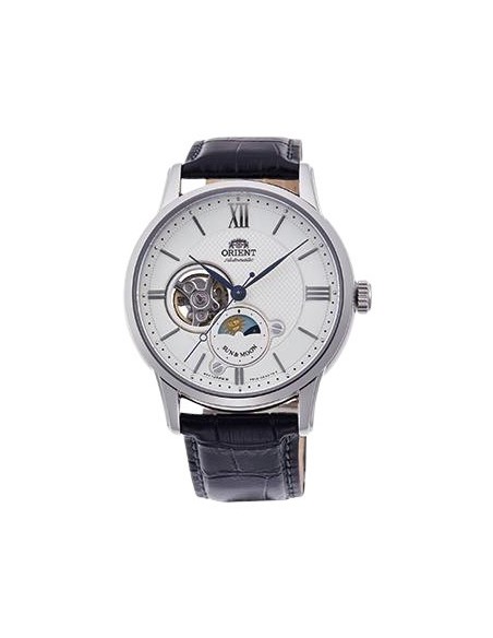 reloj automático hombre Orient Sun Moon RA-AS0011S Open Heart  42mm cristal de zafiro 50m WR