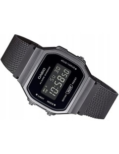 Reloj Casio Colecction a168wemb-1b gun metal correa de acero inoxidable 2