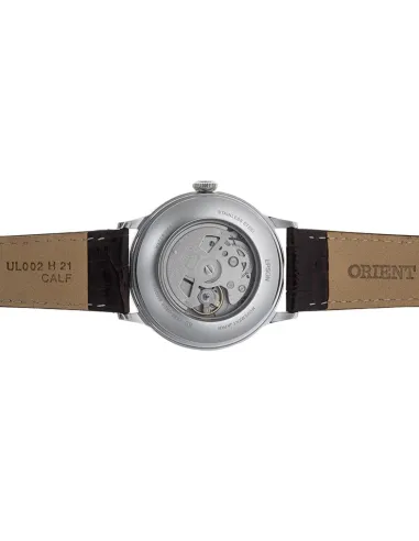 reloj automático hombre Orient Bambino RA-AK0705R 40.5mm 30m WR Correa de cuero (admite cuerda manual)
