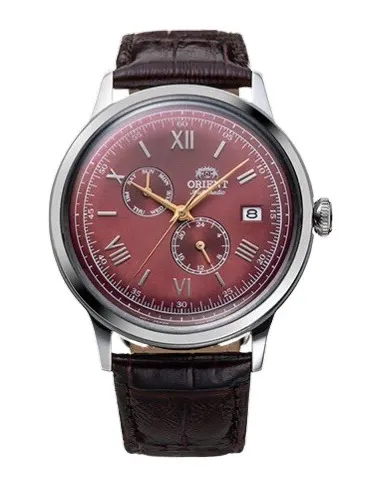 reloj automático hombre Orient Bambino RA-AK0705R 40.5mm 30m WR Correa de cuero (admite cuerda manual)