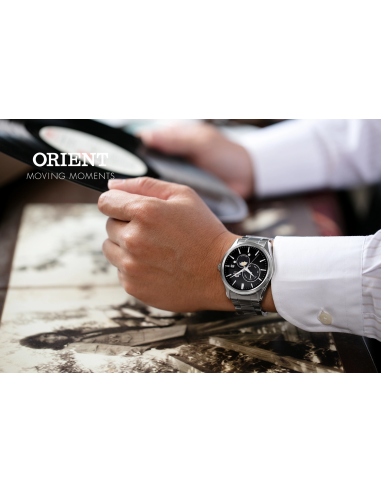 Reloj automático hombre Orient Contemporary RN-AK0302B JDM Sun & Moon 41.5mm cristal de zafiro