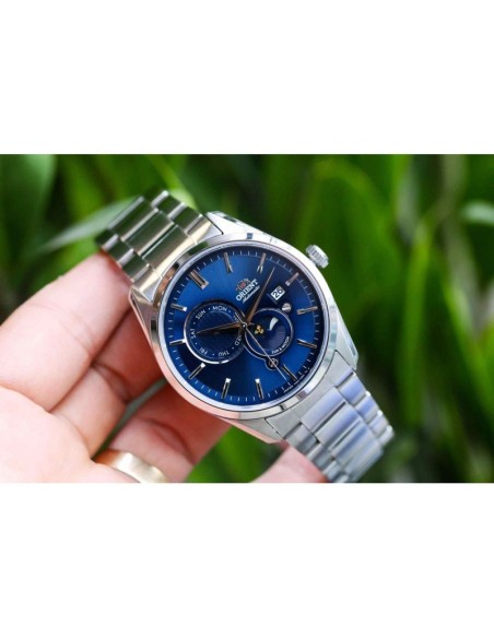 Reloj automático hombre Orient Contemporary RN-AK0303L JDM Sun & Moon 41.5mm cristal de zafiro