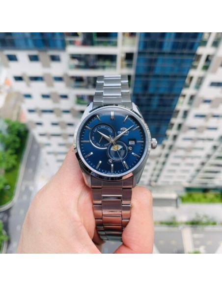Reloj automático hombre Orient Contemporary RN-AK0303L JDM Sun & Moon 41.5mm cristal de zafiro