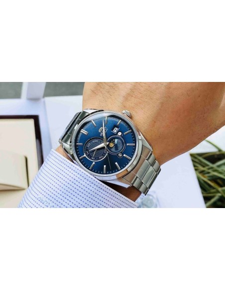 Reloj automático hombre Orient Contemporary RN-AK0303L Sun & Moon 41.5mm cristal de zafiro