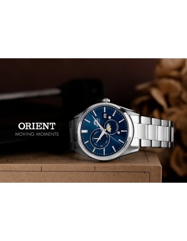 Reloj automático hombre Orient Contemporary RN-AK0303L JDM Sun & Moon 41.5mm cristal de zafiro
