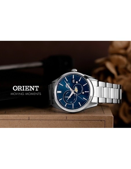 Reloj automático hombre Orient Contemporary RN-AK0303L JDM Sun & Moon 41.5mm cristal de zafiro