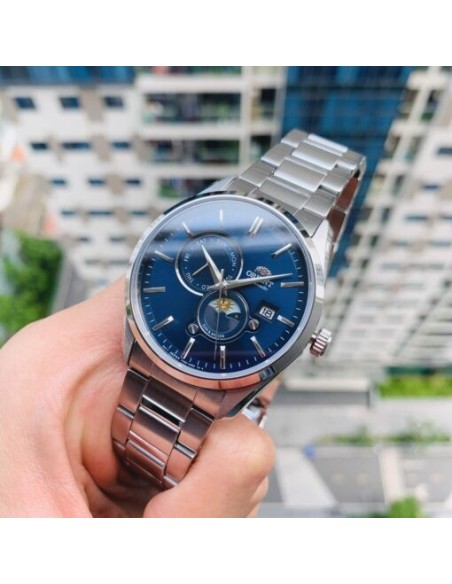 Reloj automático hombre Orient Contemporary RN-AK0303L JDM Sun & Moon 41.5mm cristal de zafiro