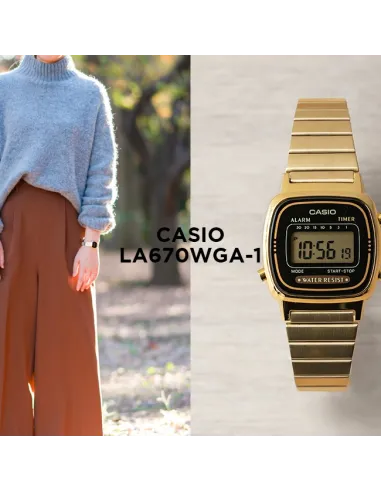 Reloj digital CASIO gold la670wga-1cr retro CASIO