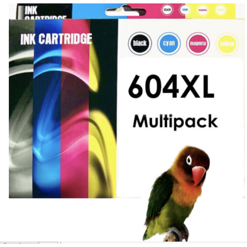 4 cartuchos compatibles para Epson 604XL XP2200 XP2205 XP4200 WF2950 WF2935 XP3200 XP3205 XP4205 WF2930 WF2910 XL  604 XL