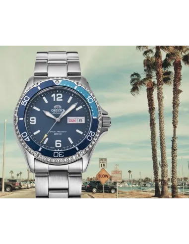 Orient Kamasu RA-AA0818L 41.8mm 200m sapphire crystal automatic divers men’s watch stainless steel bracelet
