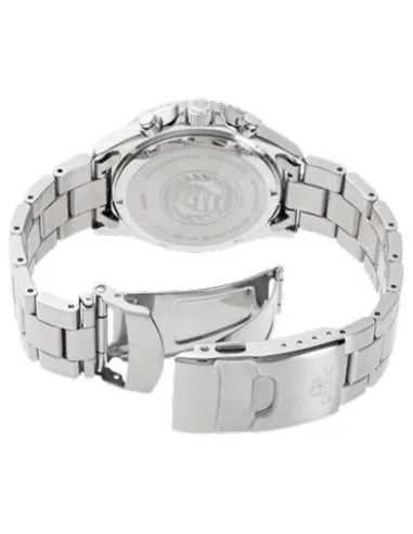 Orient Kamasu Panda Solar RA-TX0203S Chronograph 42.8mm 200m WR Solar Powered sapphire crystal stainless steel bracelet divers m