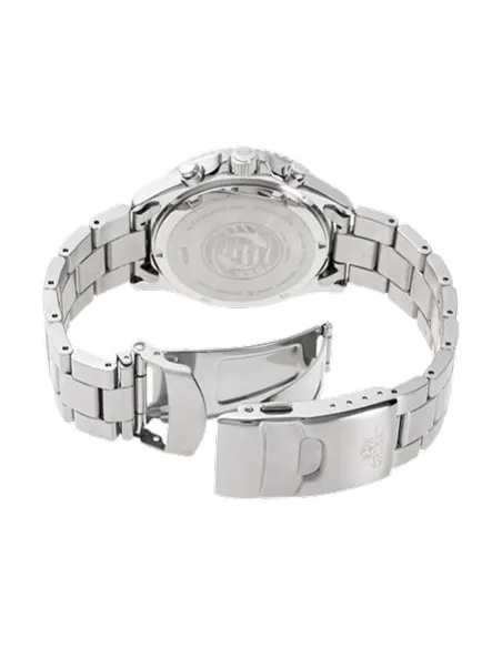 Orient Kamasu Panda Solar RA-TX0203S Chronograph 42.8mm 200m WR Solar Powered sapphire crystal stainless steel bracelet divers m